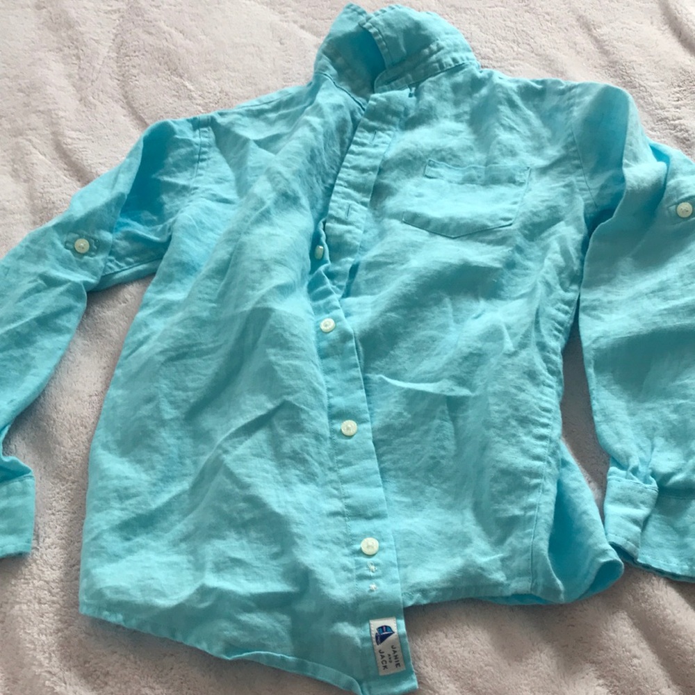 Janie and jack button down shirt size 7